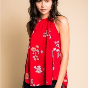 NWT - BB Dakota Laura Print Blouse